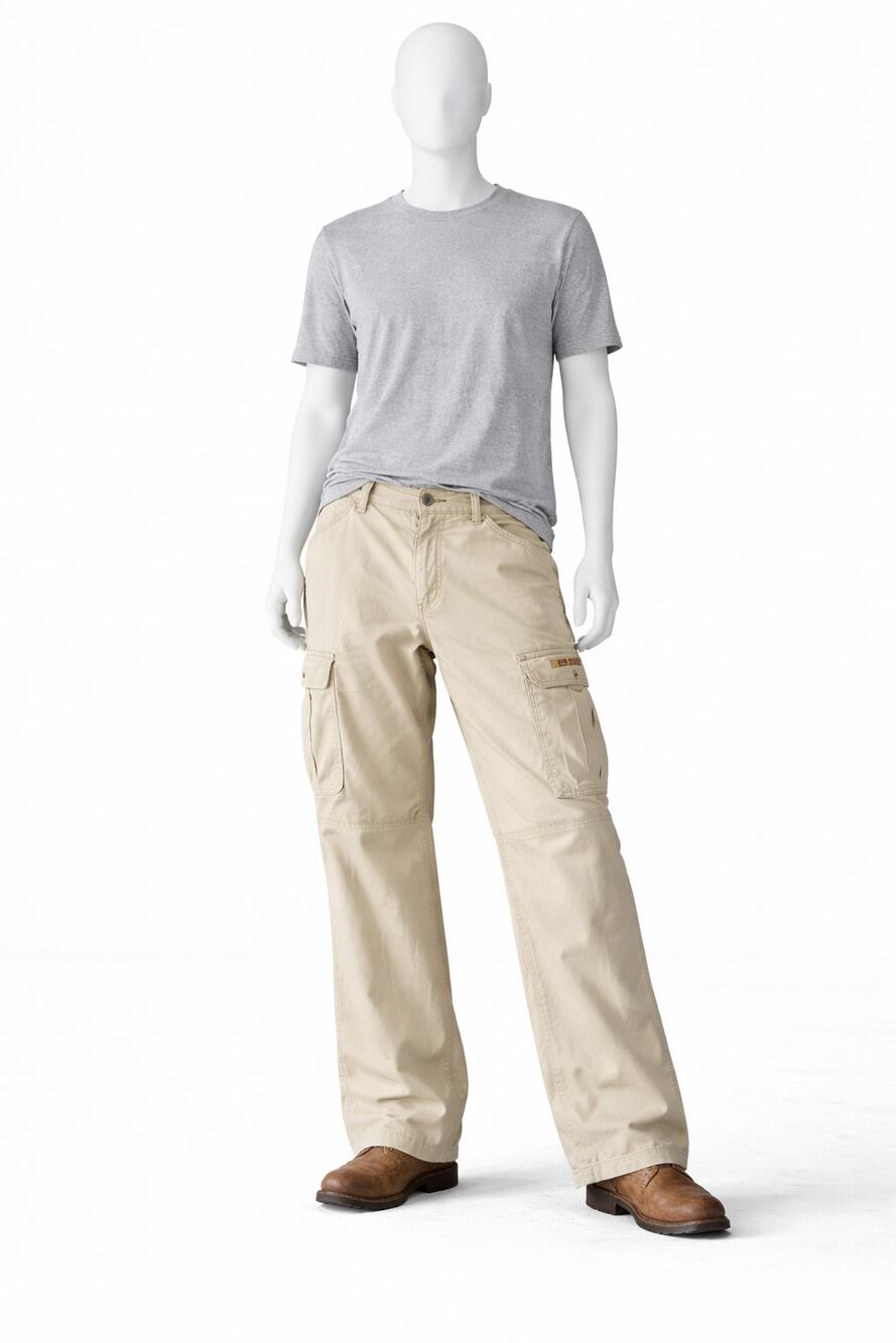 Vintage Polo Jeans Co Cargo Pants Mens 30x32  Military Utility Baggy tan  y2k